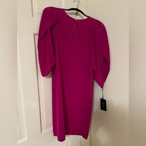 NWT Worth Fuchsia Tulip Sleeve Dress